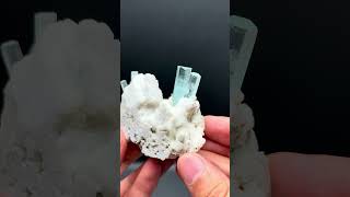 Aquamarine on Matrix from Pakistan  Fine Art Minerals  Aquamarine [upl. by Melbourne]