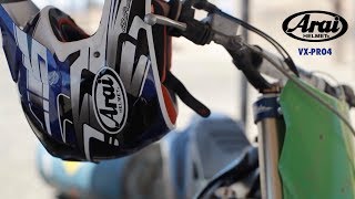 Introducing the Arai VXPro4 Motocross Helmet  MXstorecomau [upl. by Ynaffet]