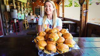 Trying To Eat 16 Cheeseburgers To Beat The Record at Jack Browns [upl. by Barnes222]