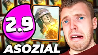 🚀😫RAKETEN CYCLE in seiner DÜMMSTEN FORM 100 asozial  Clash Royale Deutsch [upl. by Ahtnams]