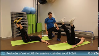 CVIČENÍ DOMA NA BŘICHO 3 ukázka z 2 Fitness videotreninku  posilování břicha [upl. by Calvin401]