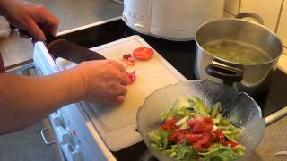 Fried asparagus with fennel salad [upl. by Miksen39]