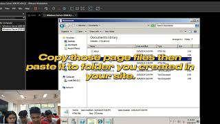 How to add a Web Page into your Web Server in Windows Server 2008 R2 using VMware [upl. by Akcinehs344]