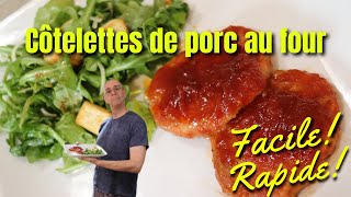 Côtelettes de porc au four Une recette simple et délicieuse vos enfants vont adorés [upl. by Robertson]