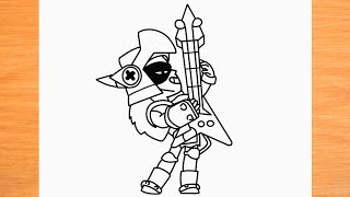 How to draw Draco Brawl Stars new brawler [upl. by Glick]