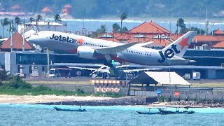 Bali Airport View Landing and take off Plane spotting Denpasar DPSWADD [upl. by Nally643]