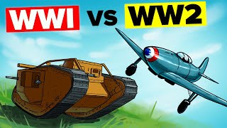 Deadliest Military Weapons of WWI vs WW2 Compared [upl. by Irrabaj]