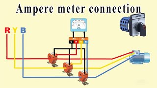 Ampere meter connection [upl. by Gilbertina]