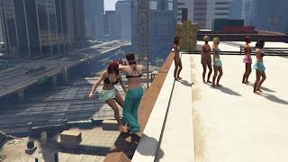 GTA 5  Shoving Pedestrians 4 [upl. by Ames]