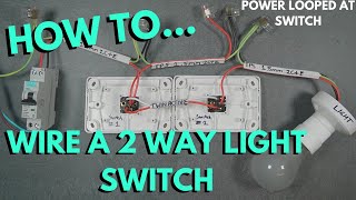 How To Wire A 2 Way Light Switch Explained 2023 [upl. by Purdum478]