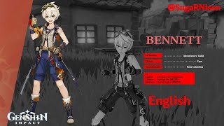 Genshin Impact  Bennett Voice Lines  English [upl. by Kecaj923]