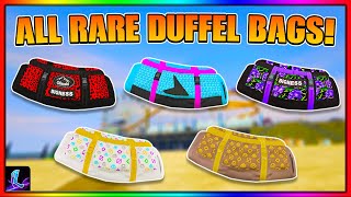 HOW TO GET ALL RARE COLORED DUFFEL BAGS IN GTA 5 ONLINE AFTER PATCH 167 [upl. by Yvaht695]