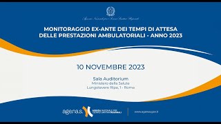 Monitoraggio exante dei tempi di attesa delle prestazioni ambulatoriali  anno 2023 [upl. by Hcurob678]