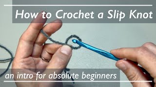 How to Make a Slip Knot  Crochet [upl. by Akemehs271]