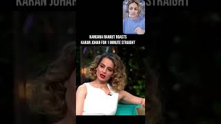 Kangna Ranaut Viral Koffee with Karan Interview koffeewithkaran kangnaranaut dammitreacts karan [upl. by Yelhsa687]