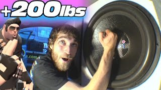 EXOs BIGGEST Subwoofer Install EVER w Two 18 Inch PSI Car Audio Platform 5 EXTREME Subwoofers [upl. by Gnilrad]