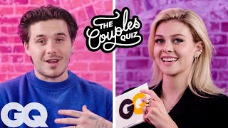 Brooklyn Beckham amp Nicola Peltz Take a Couples Quiz  GQ [upl. by Aikahs71]