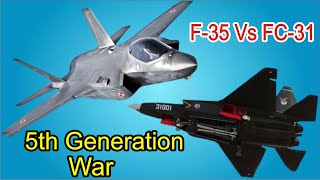 Comparison Between F35 And FC31J31 Stealth Fighter Jet Pakistan FC31 Vs USA F35 Search Point [upl. by Dannel]