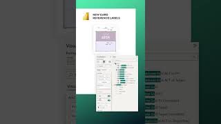 New Card amp Reference Labels in Power BI [upl. by Sissie]