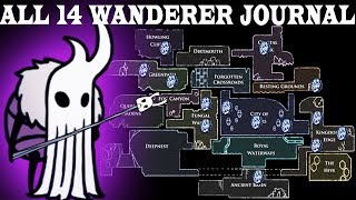 Hidden Wanderer journals  All 14 hollow knight wanderer journals location [upl. by Tomkins84]