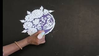 New beautiful galicha rangoli designs and simple flower rangoli designs rangoli easybeautiful [upl. by Henrietta]