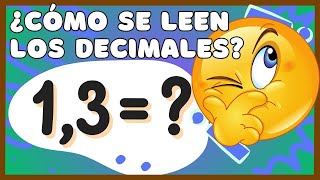 Cómo Se Leen Los Decimales [upl. by Ardnod]