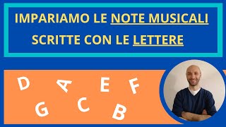 le note musicali in lettere in inglese [upl. by Nolan993]