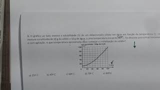 Solubilidade Exercícios [upl. by Meeharbi]