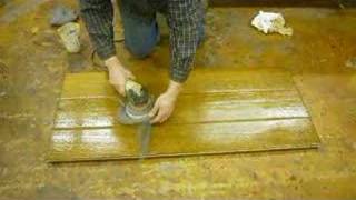 Burnishing oil finish with steel wool [upl. by Monaco]