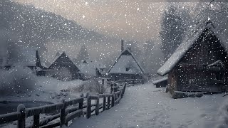 Winter Storm Ambience amp Blowing Snow  Icy Snowstorm amp Strong Howling Wind  Deep Sleep Relaxation [upl. by Anirec]