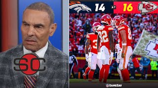 CHIEFS WIN Mahomes remain undefeated to Super Bowl  Herm Edward on KC def Broncso 1614 Week 10 [upl. by Bili52]