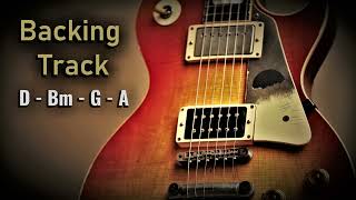 Pop Rock BACKING TRACK D Major  D Bm G A  80 BPM  Guitar Backing Track [upl. by Relyhcs]