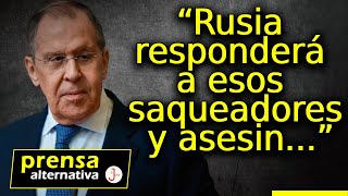 Lavrov promete venganza por nuevas sanciones de Occidente [upl. by Atrim]