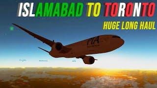 Islamabad to Toronto  GeoFS and Aviation [upl. by Icats]