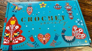 Crochet Society Unboxing 🎄Christmas 2024 🎄 [upl. by Deana]