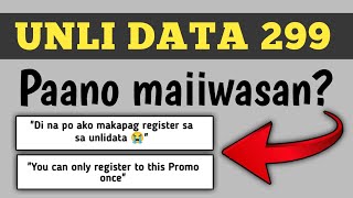 UNLI DATA 299  PAANO MAKAPAG RENEW NG PROMO NG PAULIT ULIT  SECRET TRICKS [upl. by Arikat]