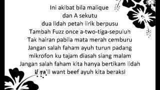 Malique Daly Altimet DJ Fuzz  Masih Hip Hop lirik [upl. by Saidee]