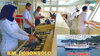 OLAH GERAK KAPAL DI PELABUHAN JAYAPURA  KM DOBONSOLO  CAPT HERI SETYADI [upl. by Danika768]