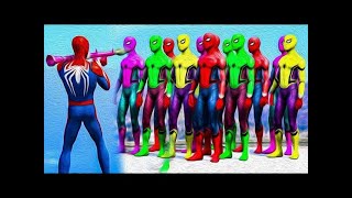 GTA V SpiderMan amp Color Minions Epic Ragdoll Physics Funny and Fails shorts gtav shortsfeedquot [upl. by Aggri]