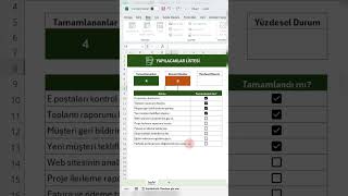 Excel’de yapılacaklar listesi oluşturmak excel [upl. by Adeirf]