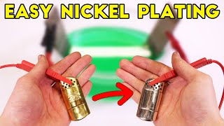 How to make simple DIY nickel plating set up  Easy Electroplating for Beginners [upl. by Eicram]