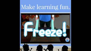 Back to School Kids Freeze Dance Consonant Blends Game [upl. by Valma]