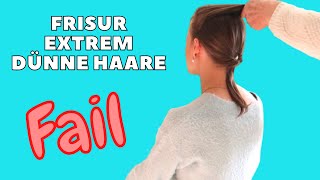 Haare sind zu dünn und fein für eine Frisur [upl. by Eegnat]