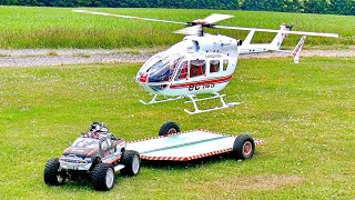 BRAND NEW  RC EC145 TURBINE MODEL HELICOPTER IN SCALE 14  FLIGHT DEMONSTRATION [upl. by Slosberg558]