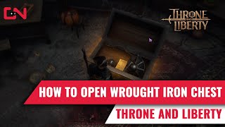 How to Open the Wrought Iron Chest in Throne and Liberty  Ornate Book [upl. by Elrahc483]