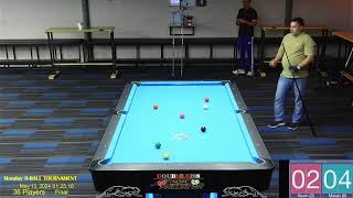 Monday 9 Ball Handicap Tournament  130524 [upl. by Leopoldine]