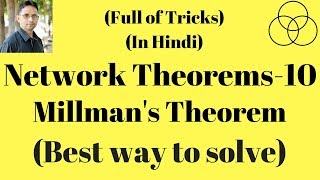 Millmans Theorem Network Analysis44 by SAHAV SINGH YADAV [upl. by Solita]