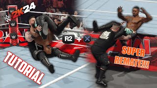 WWE 2K24  Como hacer un SUPERFINISHER con KEVIN OWENS  TUTORIAL [upl. by Samaria]