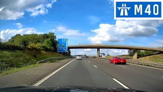 M40 Motorway  J9 Bicester A34A41 to J10 Cherwell Valley A43 [upl. by Rabelais883]