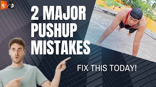 Push ups Common Mistakes  Fix these today [upl. by Awahsoj]